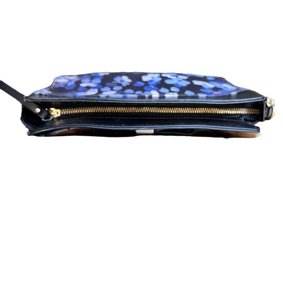 Kate Spade Crossbody Bag Blue White Floral Print Summer Designer‎ Shoulder Purse - Picture 8 of 16